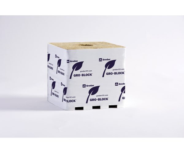 Grodan improved gro-block, hugo 6" x 6" x 5. 8", case of 64
