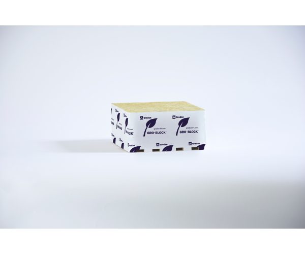 Grodan improved gr40 uniblock, 8" x 8" x 4", case of 36