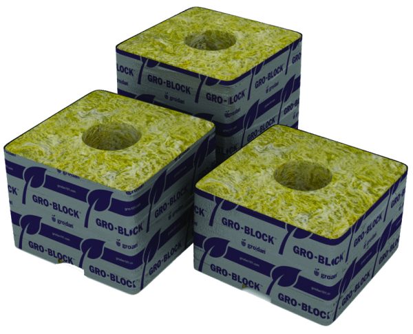 Grodan delta 5. 6 block, 3" x 3" x 4", case of 256