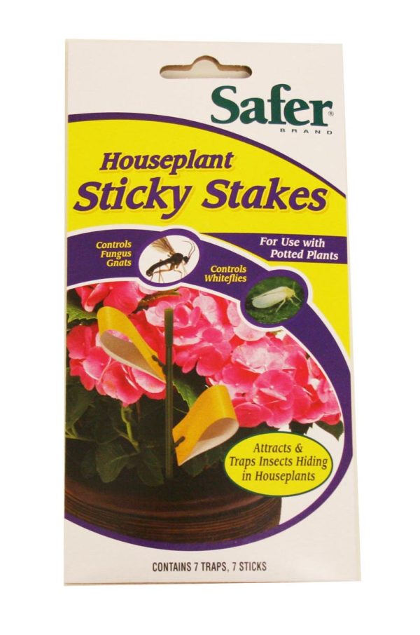 Safer houseplant sticky stakes, pack of 7