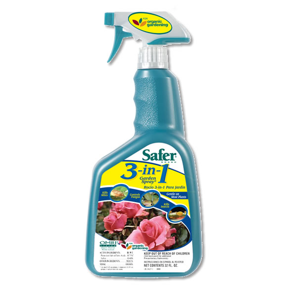 Sf5452 1 - safer 3-in-1 garden spray rtu, 1 qt