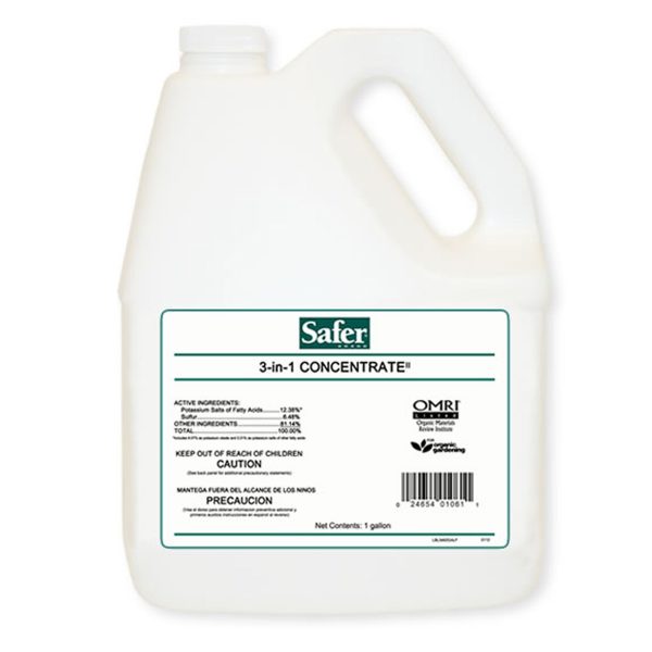 Safer 3 in 1 garden spray concentrate, 1 gal