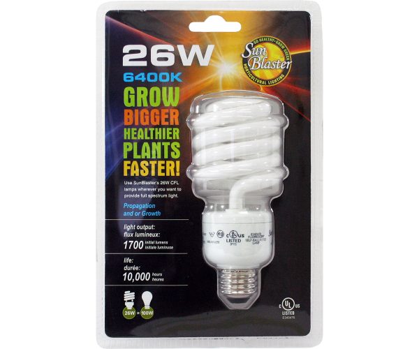 Sunblaster cfl 6400k, 26w