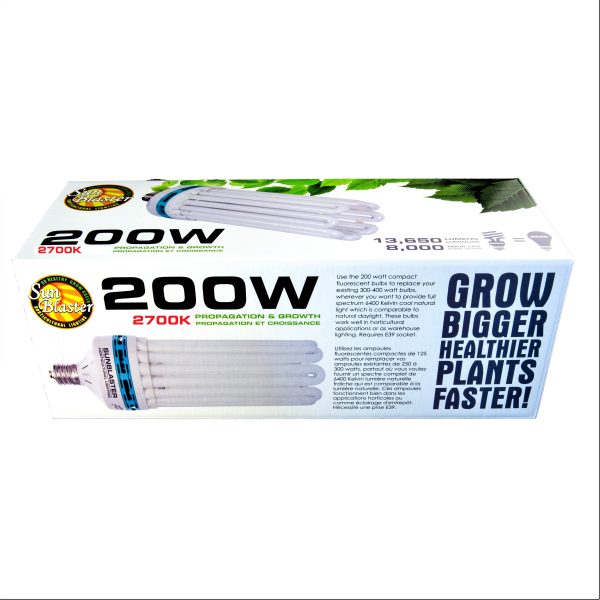 Sunblaster 200w cfl, 2700k, case of 6