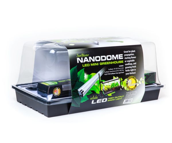Sunblaster led mini greenhouse kit with strip light stand