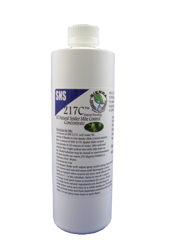 Sns 217c mite control concentrate, 16 oz