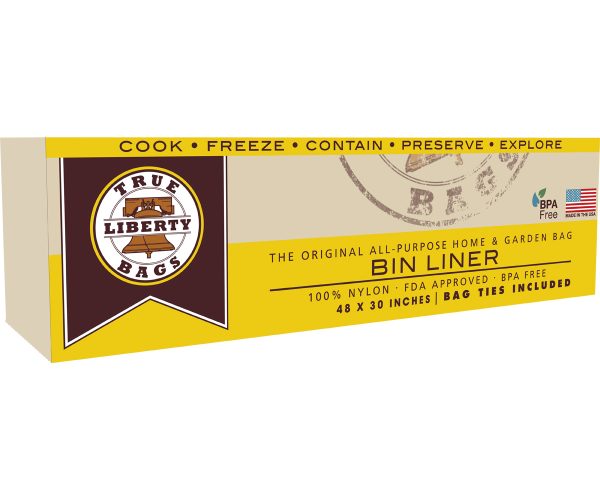 True liberty bin liners, 48" x 30", pack of 25
