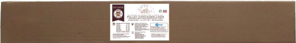 True liberty pallet container liner 55" x 44" x 90", 30 bags/roll, white