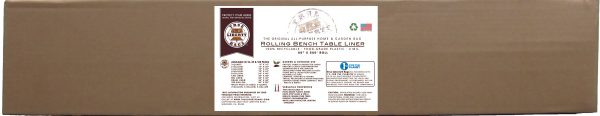 True liberty rolling bench table liner 80" x 500' roll, white