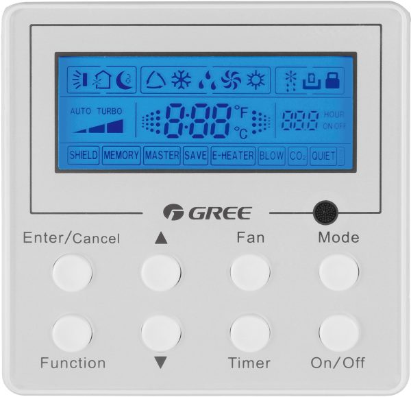 Gree xk41 wired controller with backlight