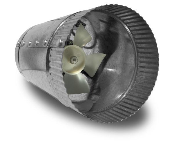 Vortex powerfan vta in-line tube axial 4'', 115v/1ph/60hz, 66 cfm