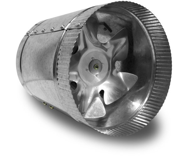 Vortex powerfan vta in-line tube axial 6'', 115v/1ph/60hz, 210 cfm