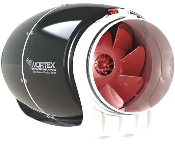 Vortex powerfan s-line, 6", 340 cfm