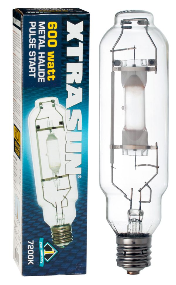 Xtb2010 1 - xtrasun metal halide (mh) pulse start lamp, 600w, 7200k